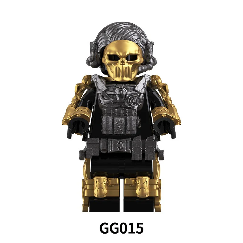 GG015 Military Series Red Wolf Minifigures Triangle Special Forces SWAT Team - Image 2