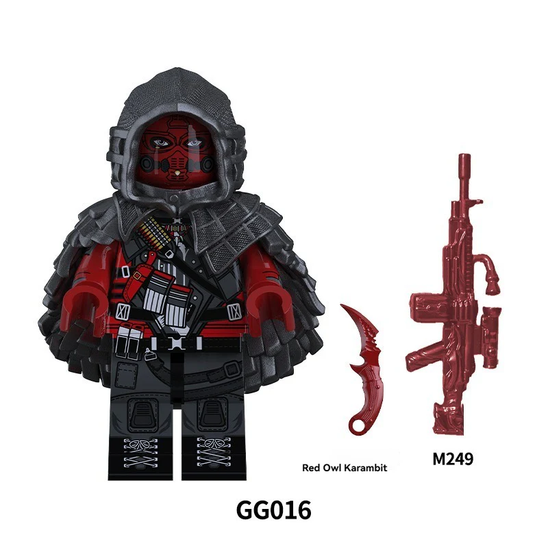 GG016-017 ZX82501-1 ZX82601-1 Delta Force series, Captain of the Id Guard Minifigures - Image 2