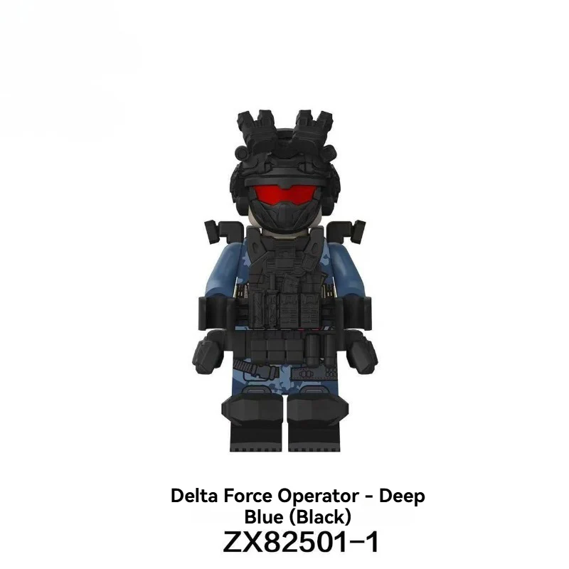 GG016-017 ZX82501-1 ZX82601-1 Delta Force series, Captain of the Id Guard Minifigures - Image 6