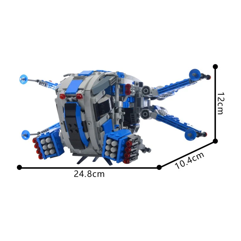 (Gobricks version) 1020pcs MOC-214719 501st Legion X Wing Dropship - Image 4