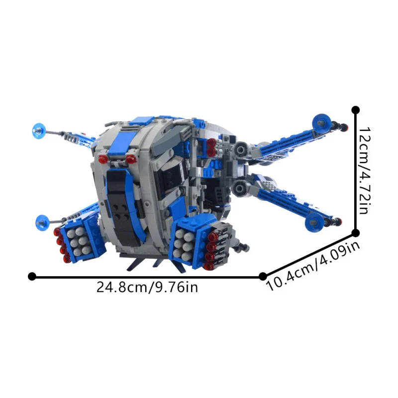 (Gobricks version) 1020pcs MOC-214719 501st Legion X Wing Dropship - Image 5