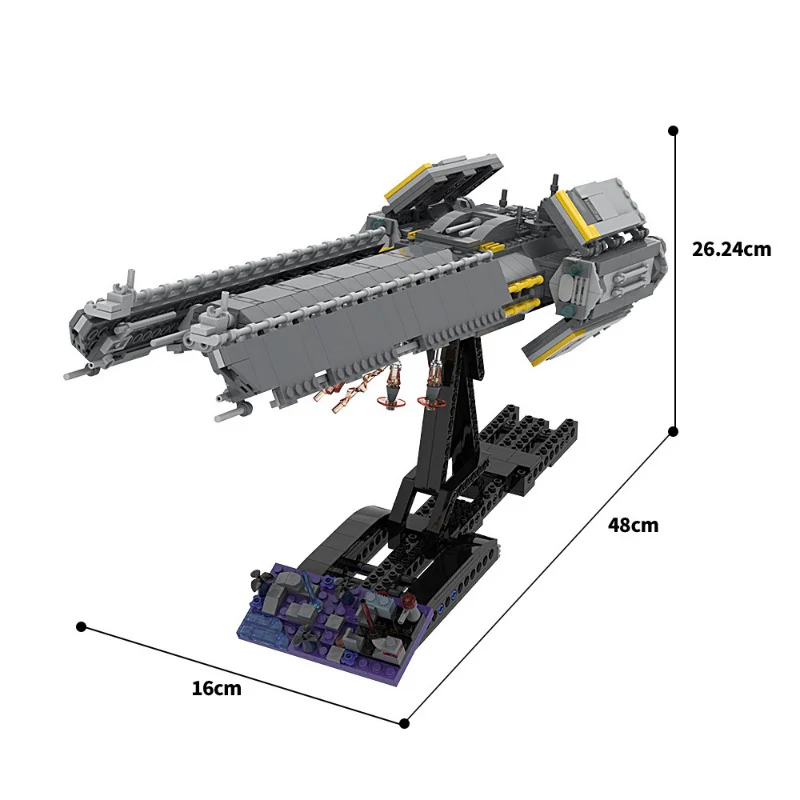 (Gobricks version) 1026pcs MOC Helldivers 2 Super Destroyer LEGO Compatible - Image 4