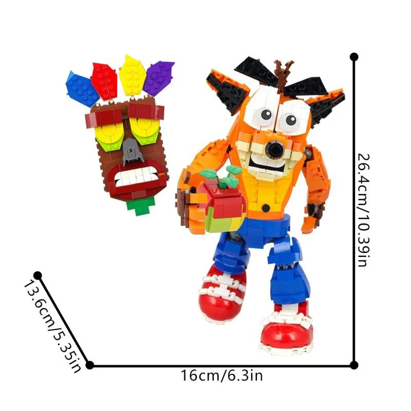 (Gobricks version) 1028pcs MOC-41933 Crash Bandicoot - Image 6