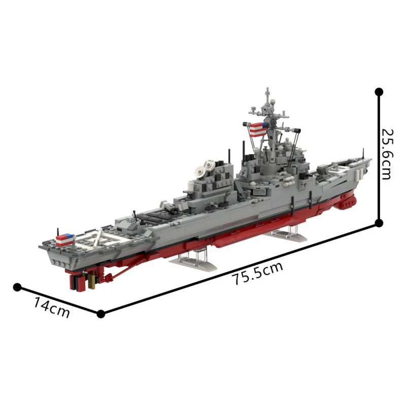(Gobricks version) 1060pcs MOC-205398 DDG 51 Arleigh Burke - Flight I version - Image 4