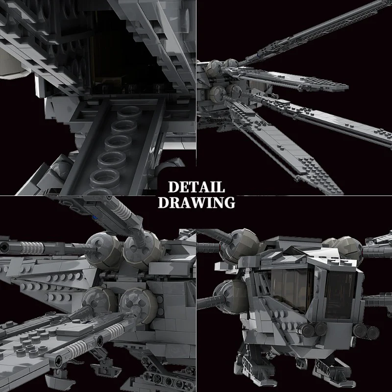 (Gobricks version) 1062pcs MOC Dune 2021 Ornithopter LEGO Compatible - Image 7