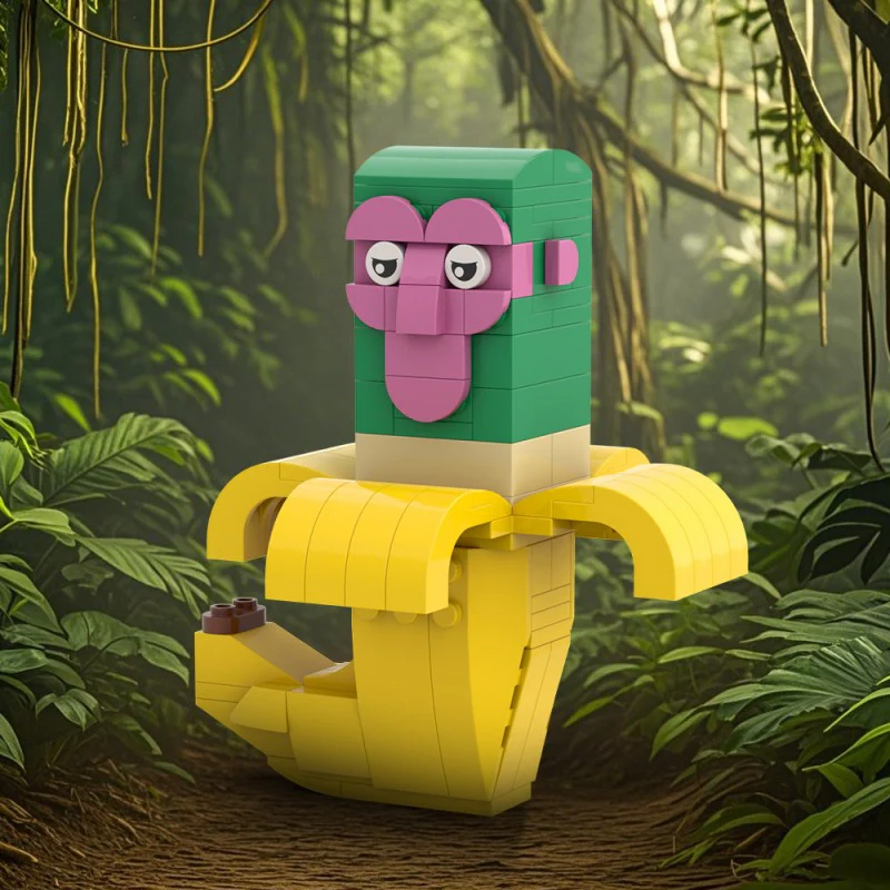 (Gobricks version) 107pcs MOC AI Brain Decaying Animals Monkey LEGO Compatible - Image 5
