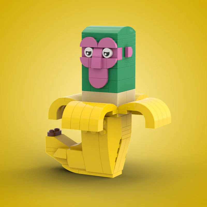 (Gobricks version) 107pcs MOC AI Brain Decaying Animals Monkey LEGO Compatible - Image 6