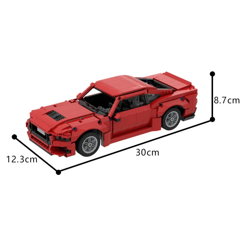 (Gobricks version) 1082pcs MOC 2024 Ford Mustang GT LEGO Compatible - Image 9