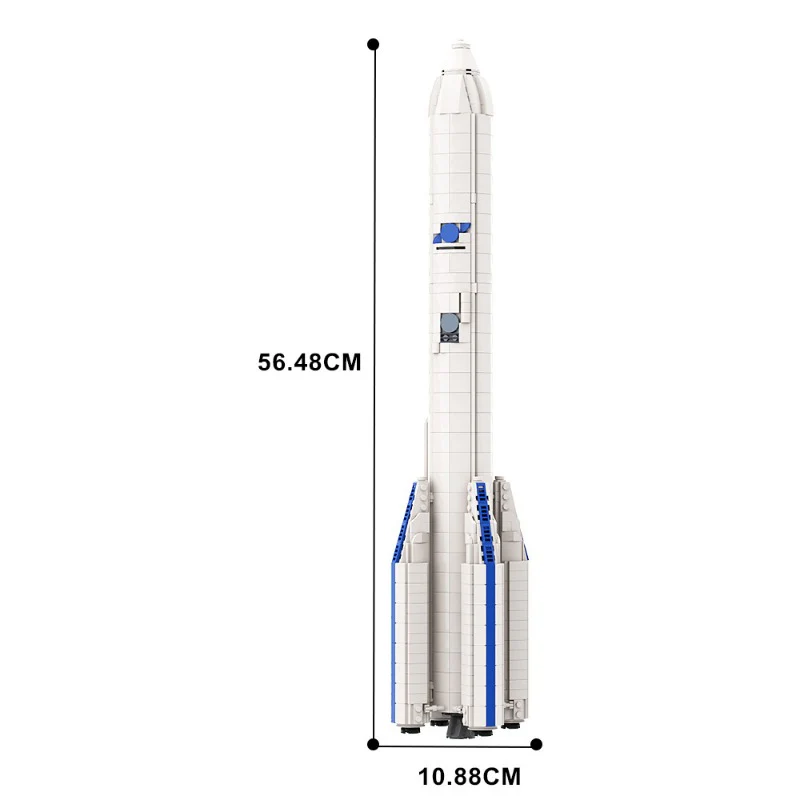 (Gobricks version) 1088pcs MOC Ariane 6 FM1 1:110 Scale LEGO Compatible - Image 4