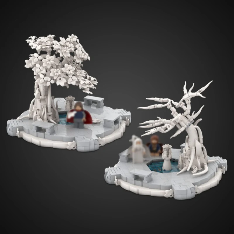 (Gobricks version) 1142pcs MOC-221927 White City Courtyard - Image 11