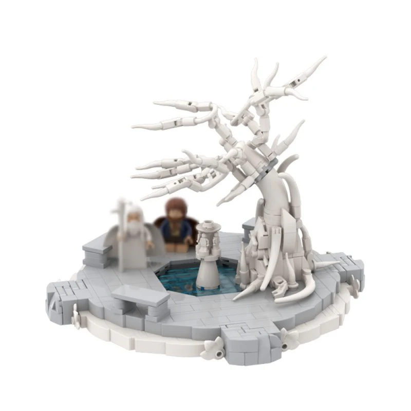(Gobricks version) 1142pcs MOC-221927 White City Courtyard - Image 2