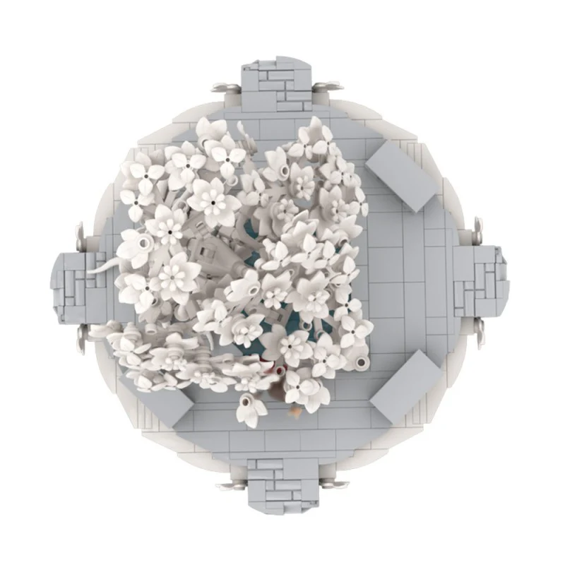 (Gobricks version) 1142pcs MOC-221927 White City Courtyard - Image 7