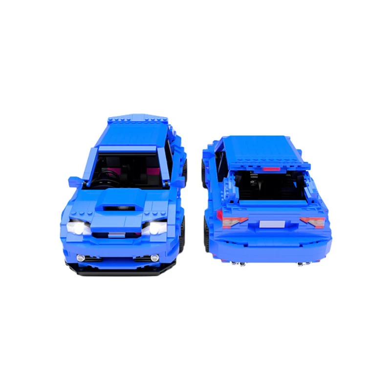 (Gobricks version) 1143pcs MOC Subaru Impreza WRX STI Hatchback GRB LEGO Compatible - Image 3
