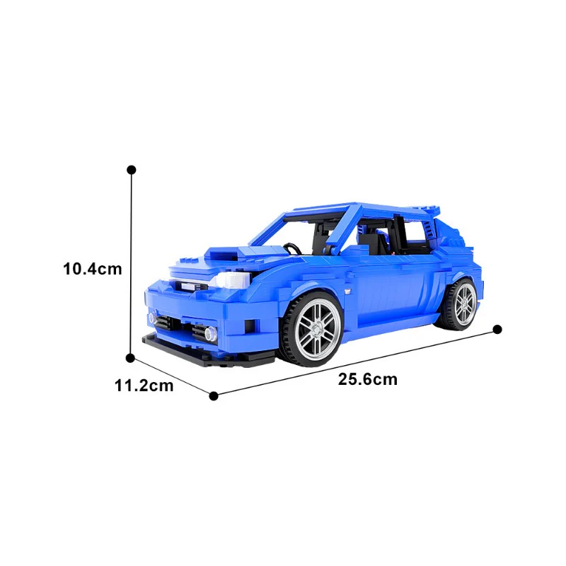 (Gobricks version) 1143pcs MOC Subaru Impreza WRX STI Hatchback GRB LEGO Compatible - Image 4