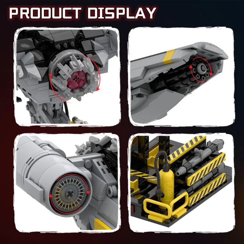 (Gobricks version) 1174pcs MOC Helldivers Eagle Close Air Support LEGO Compatible - Image 10