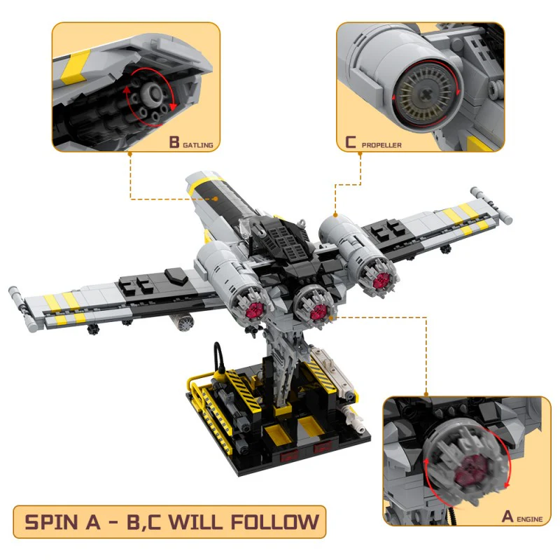 (Gobricks version) 1174pcs MOC Helldivers Eagle Close Air Support LEGO Compatible - Image 5