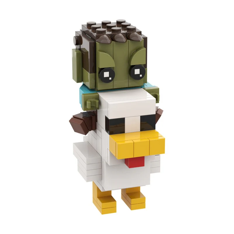 (Gobricks version) 117pcs MOC Chicken Jockey - Image 2