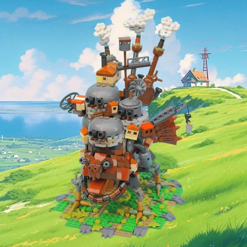 (Gobricks version) 1243pcs MOC Howl's Moving Castle - Image 7