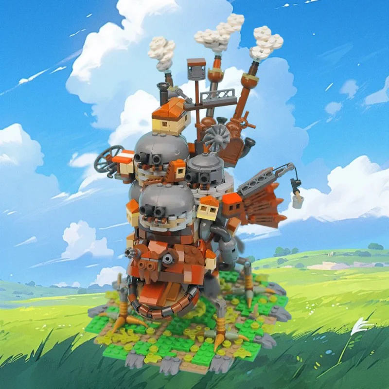 (Gobricks version) 1243pcs MOC Howl's Moving Castle - Image 8