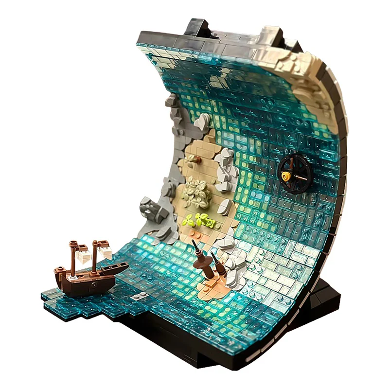 (Gobricks version) 1271pcs MOC Roll Over Sea Level LEGO Compatible - Image 2