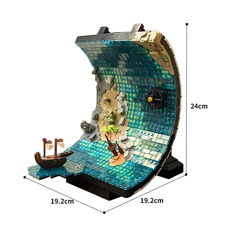 (Gobricks version) 1271pcs MOC Roll Over Sea Level LEGO Compatible - Image 4