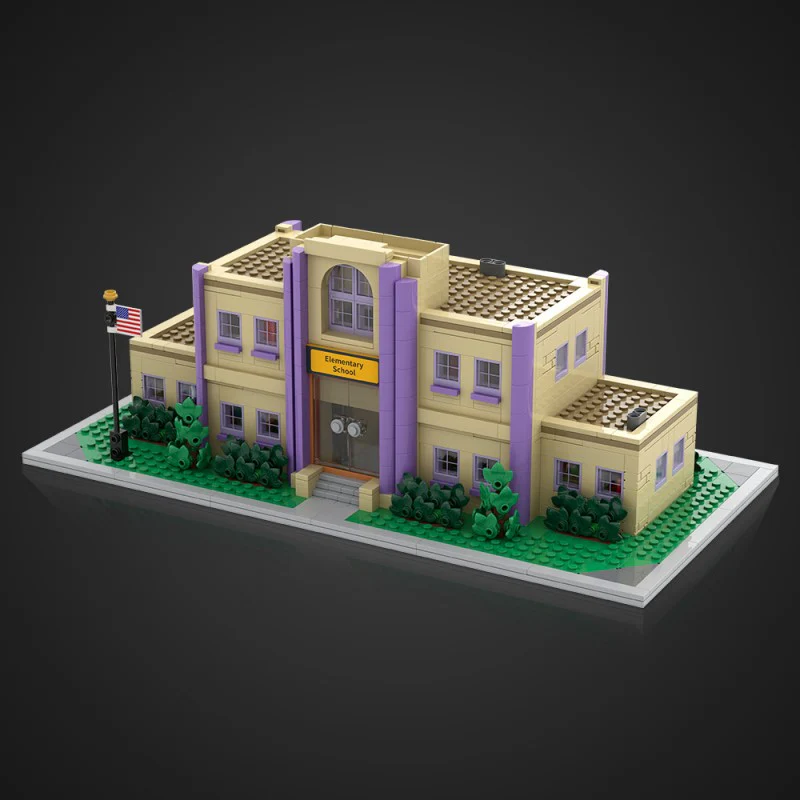 (Gobricks version) 1276pcs MOC Springfield Elementary School - Image 13
