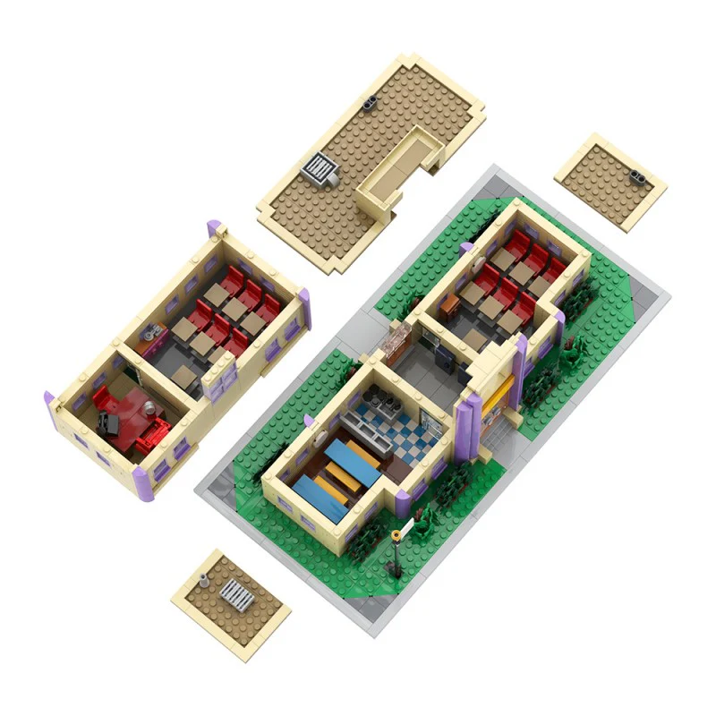 (Gobricks version) 1276pcs MOC Springfield Elementary School - Image 5
