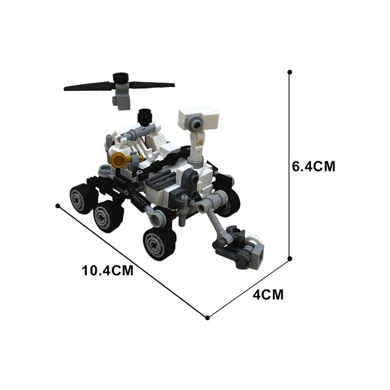 (Gobricks version) 127pcs MOC Perseverance Rover and Ingenuity LEGO Compatible - Image 3