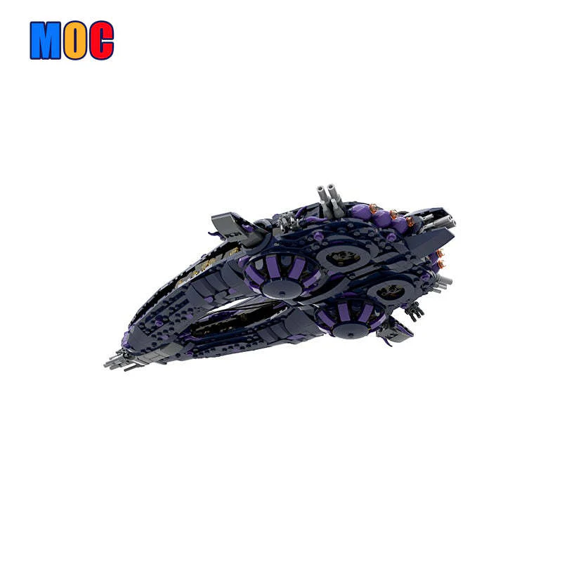 (Gobricks version) 1322pcs MOC Stargate Wraith Hive Ship LEGO Compatible - Image 3