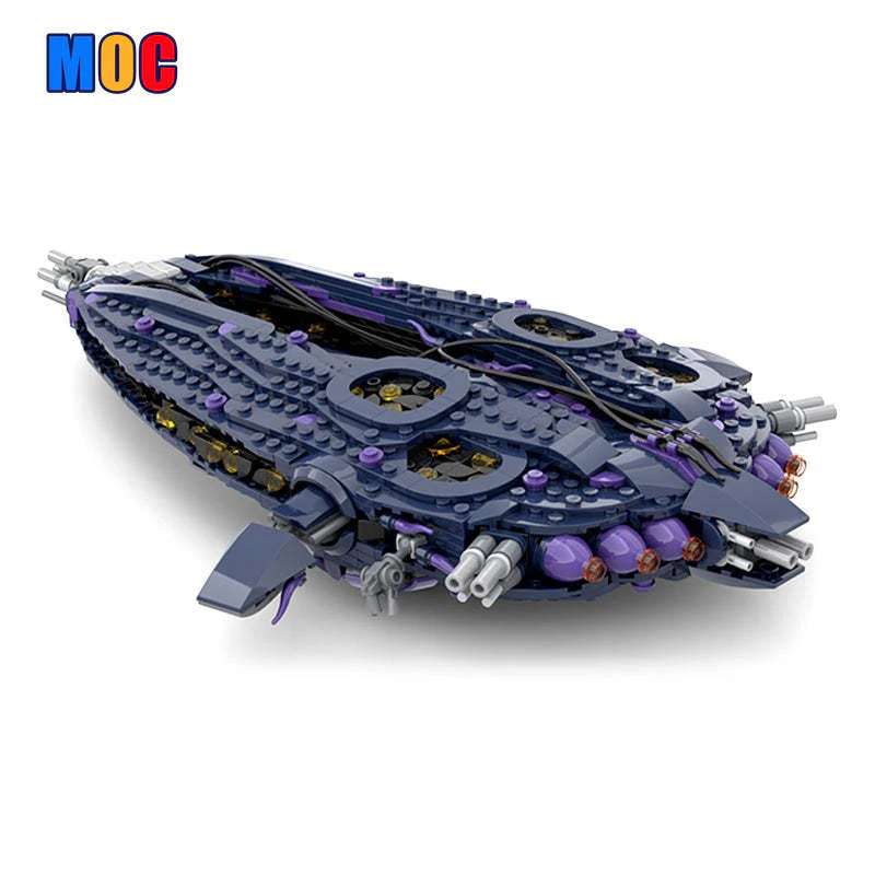 (Gobricks version) 1322pcs MOC Stargate Wraith Hive Ship LEGO Compatible - Image 5