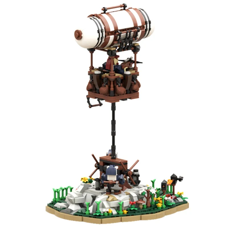 (Gobricks version) 1348pcs MOC Guard Balloon at the Dwarven Lookout LEGO Compatible - Image 2