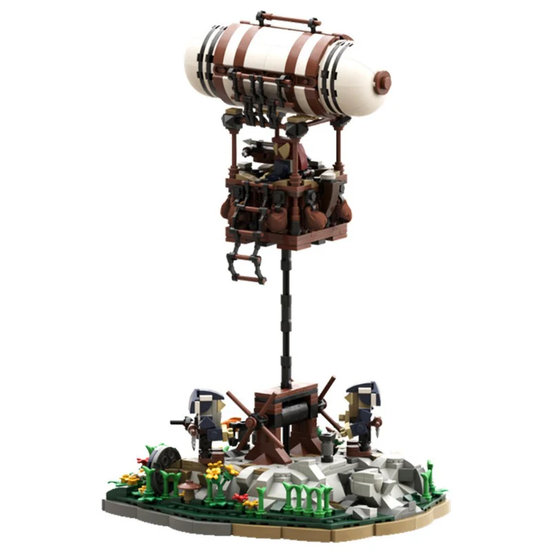(Gobricks version) 1348pcs MOC Guard Balloon at the Dwarven Lookout LEGO Compatible - Image 3