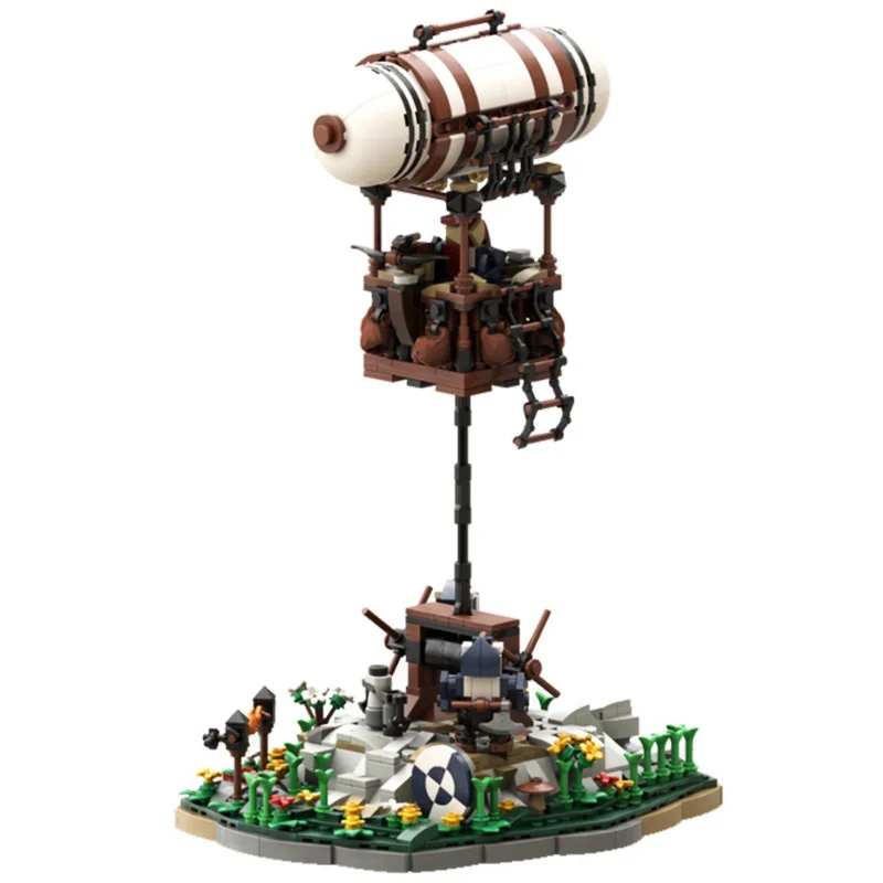 (Gobricks version) 1348pcs MOC Guard Balloon at the Dwarven Lookout LEGO Compatible - Image 5