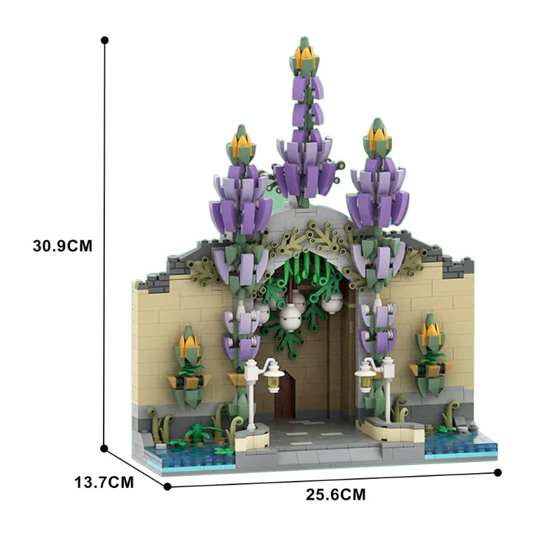 (Gobricks version) 1357pcs MOC Droomvlucht Entrance LEGO Compatible - Image 4