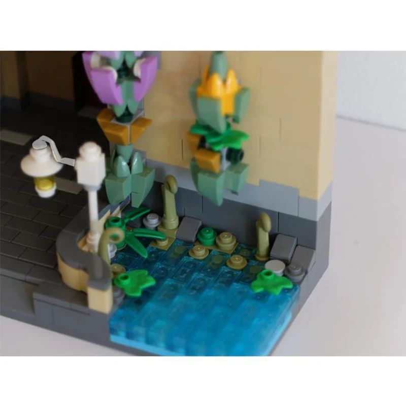 (Gobricks version) 1357pcs MOC Droomvlucht Entrance LEGO Compatible - Image 7