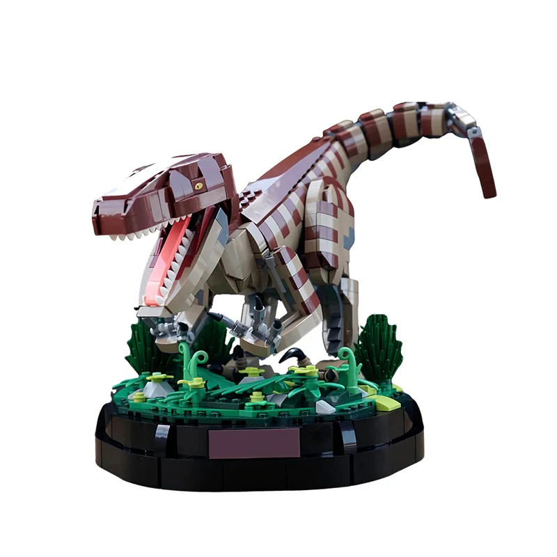 (Gobricks version) 1363pcs MOC Velociraptor Statue LEGO Compatible - Image 2