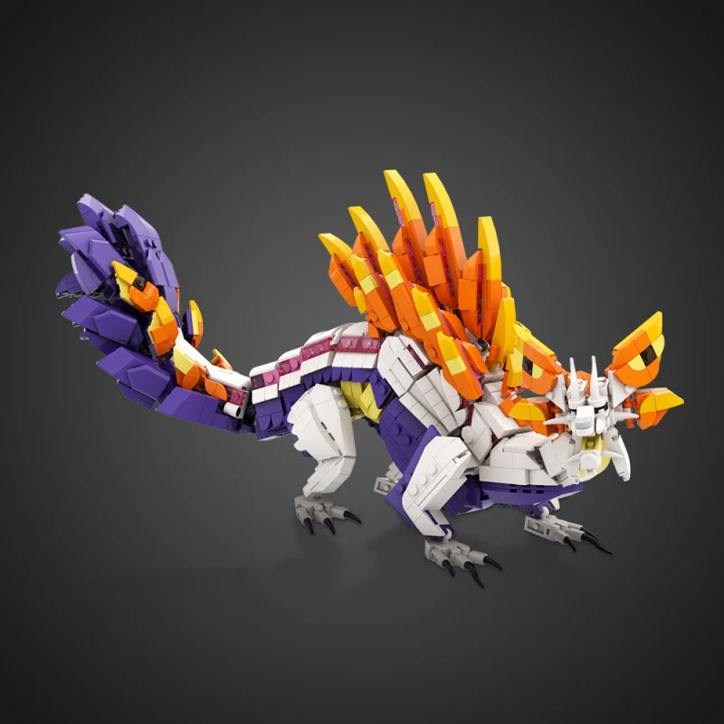 (Gobricks version) 1379pcs MOC Mizutsune Monster Hunter LEGO Compatible - Image 11