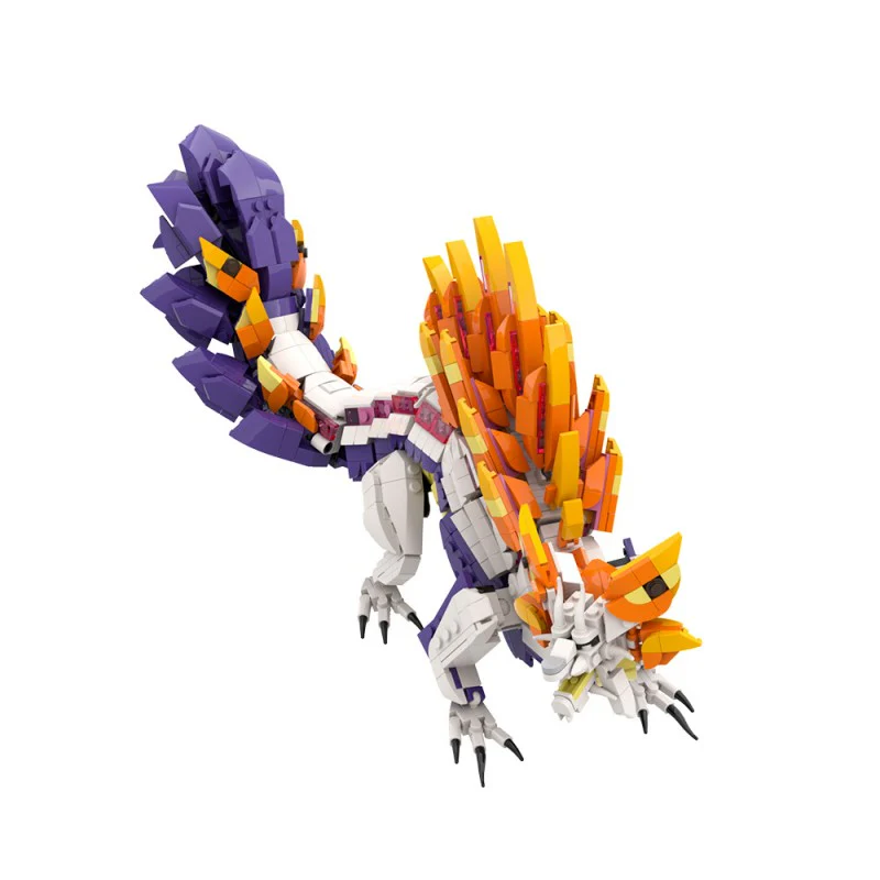 (Gobricks version) 1379pcs MOC Mizutsune Monster Hunter LEGO Compatible - Image 2