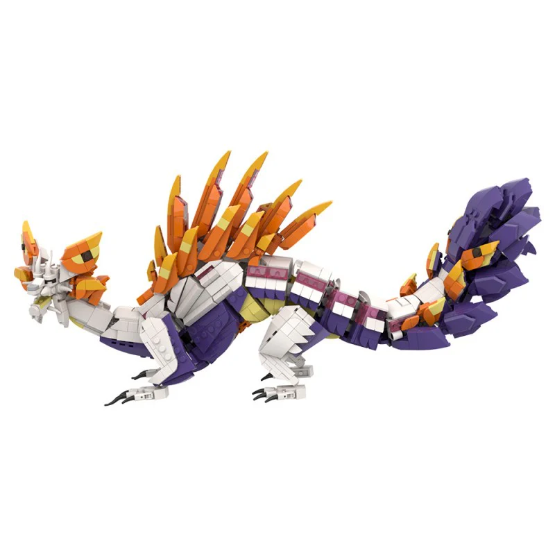 (Gobricks version) 1379pcs MOC Mizutsune Monster Hunter LEGO Compatible - Image 3