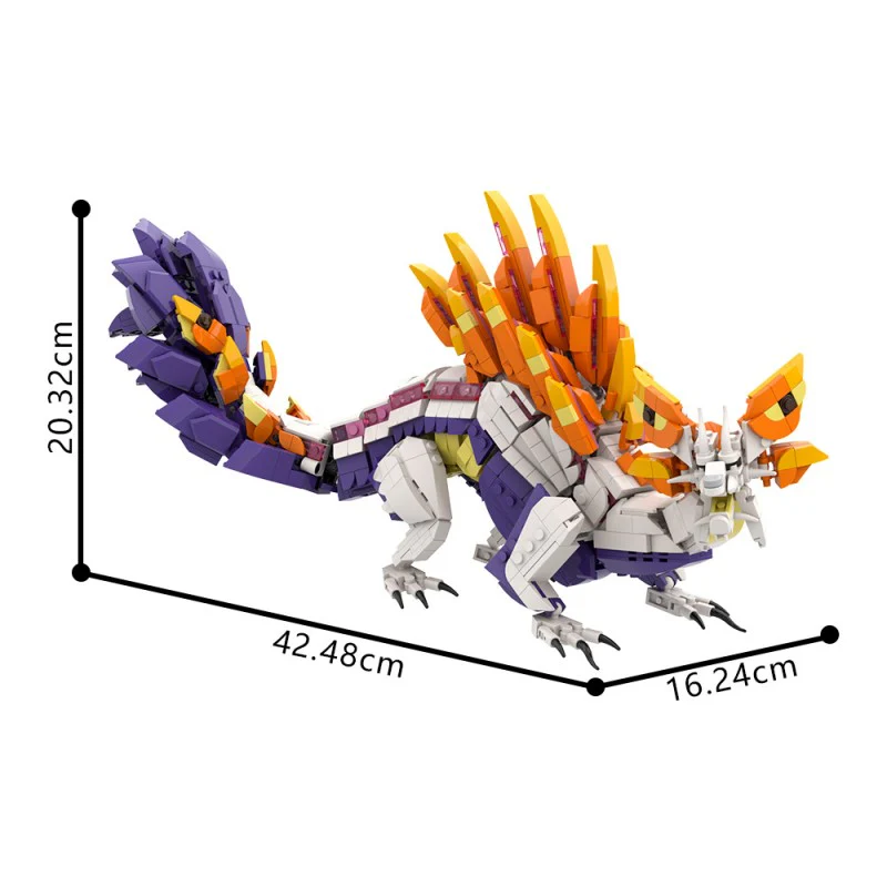 (Gobricks version) 1379pcs MOC Mizutsune Monster Hunter LEGO Compatible - Image 6