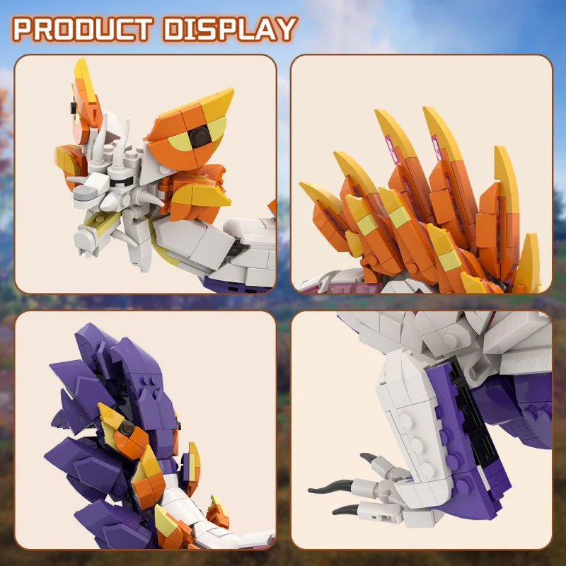 (Gobricks version) 1379pcs MOC Mizutsune Monster Hunter LEGO Compatible - Image 8