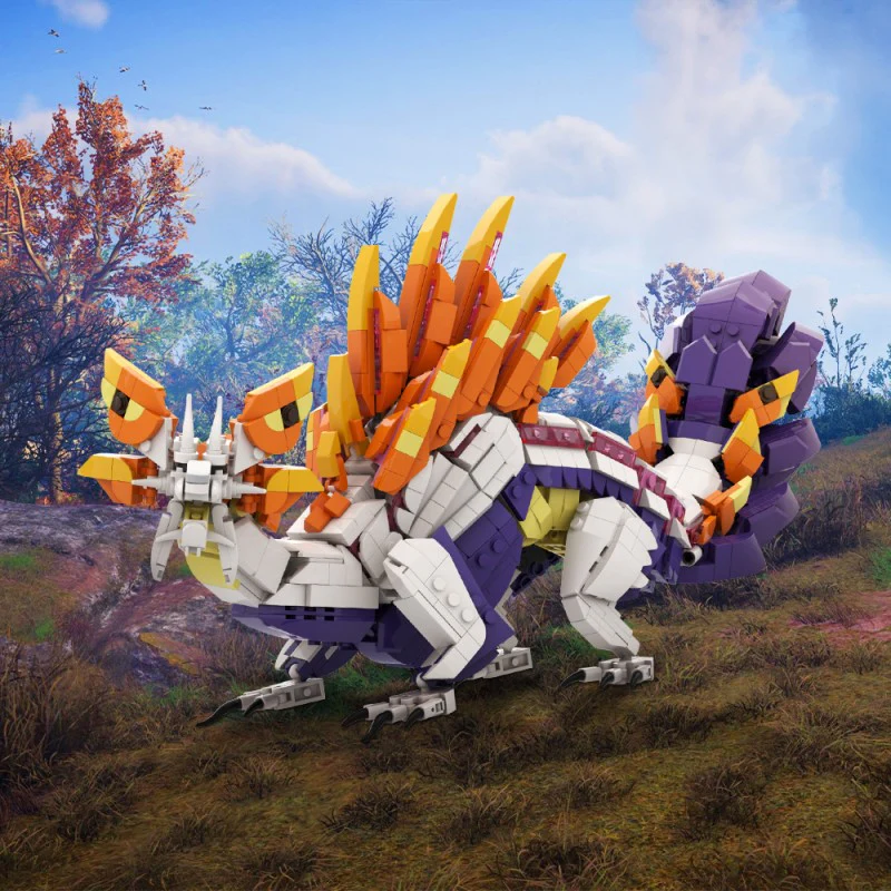 (Gobricks version) 1379pcs MOC Mizutsune Monster Hunter LEGO Compatible - Image 9