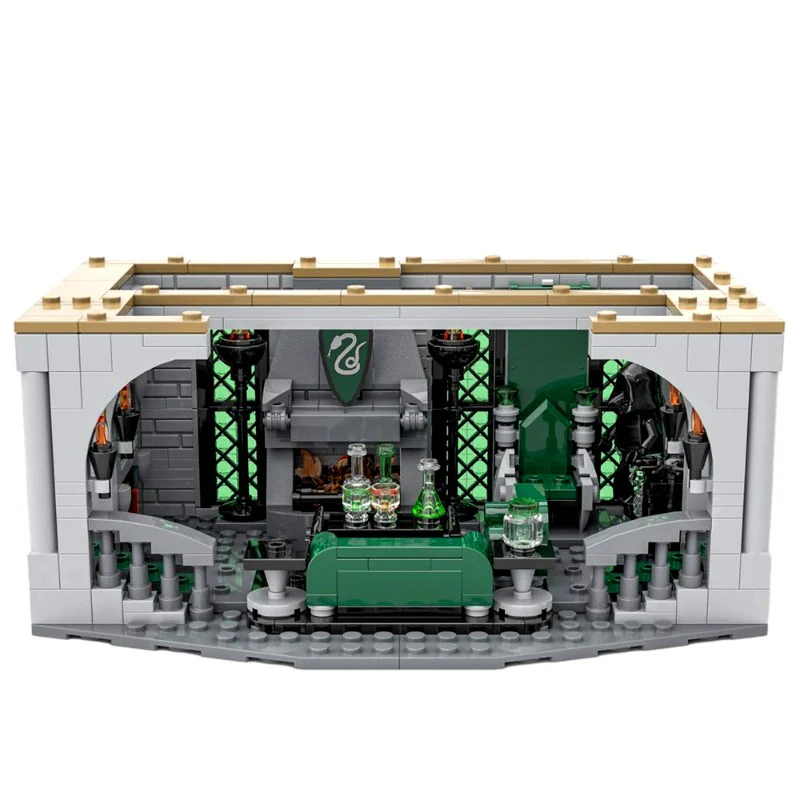 (Gobricks version) 1385pcs MOC Slytherin Common Room and Dorm LEGO Compatible - Image 2