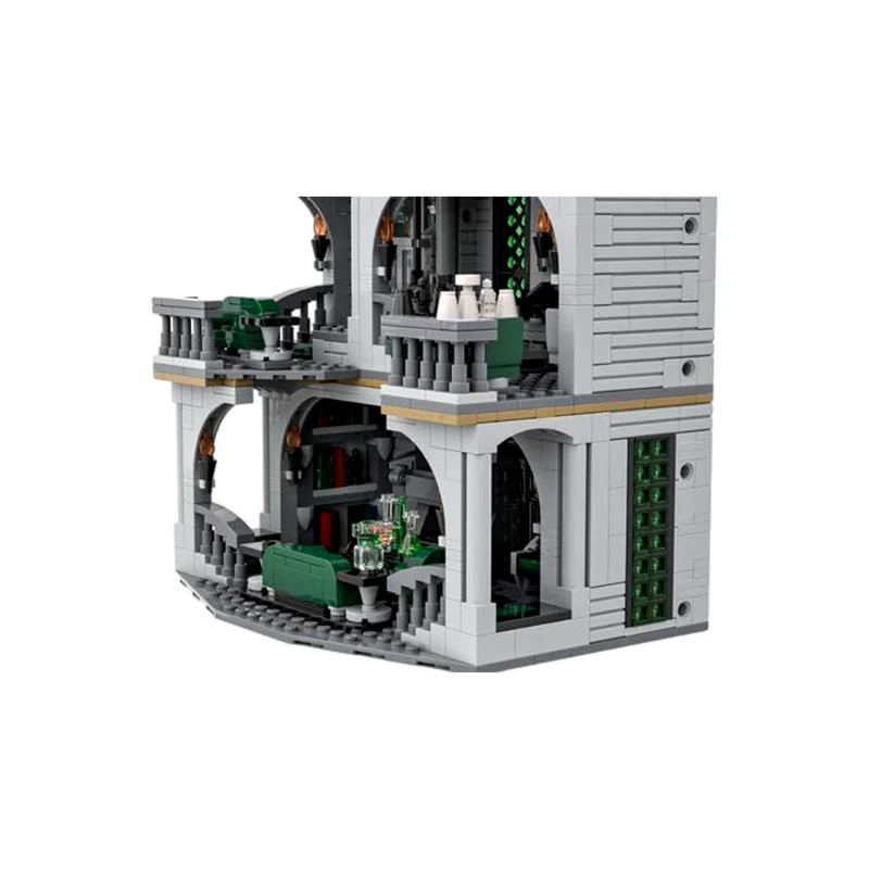 (Gobricks version) 1385pcs MOC Slytherin Common Room and Dorm LEGO Compatible - Image 3