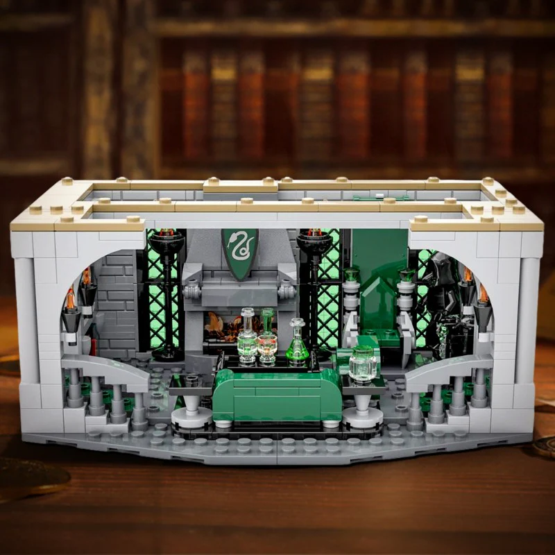 (Gobricks version) 1385pcs MOC Slytherin Common Room and Dorm LEGO Compatible - Image 6