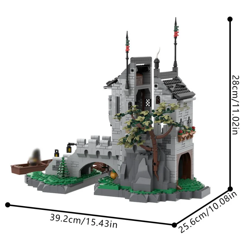 (Gobricks version) 1393pcs MOC-198849 Woolfpack watch Tower - Image 4
