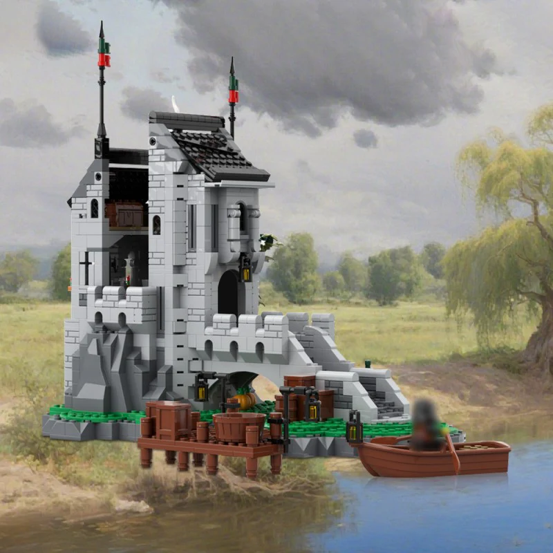 (Gobricks version) 1393pcs MOC-198849 Woolfpack watch Tower - Image 5