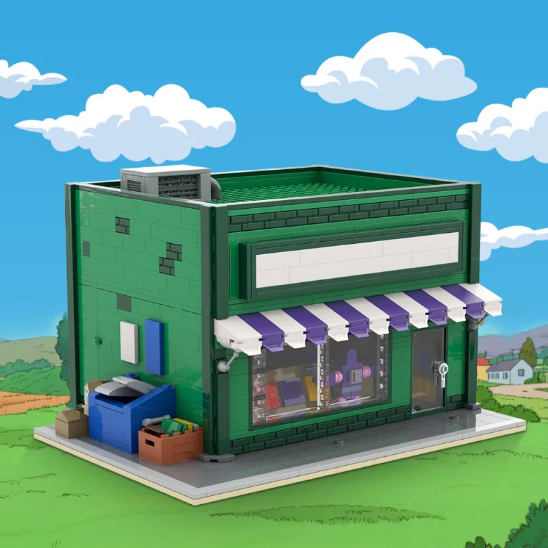 (Gobricks version) 1438pcs MOC-223229 Modular The Android's Dungeon & Baseball Card Shop - Image 13