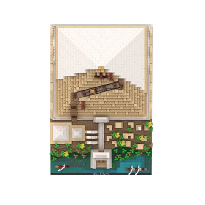 (Gobricks version) 1467pcs MOC Building of the Great Pyramid 21058 LEGO Compatible - Image 2