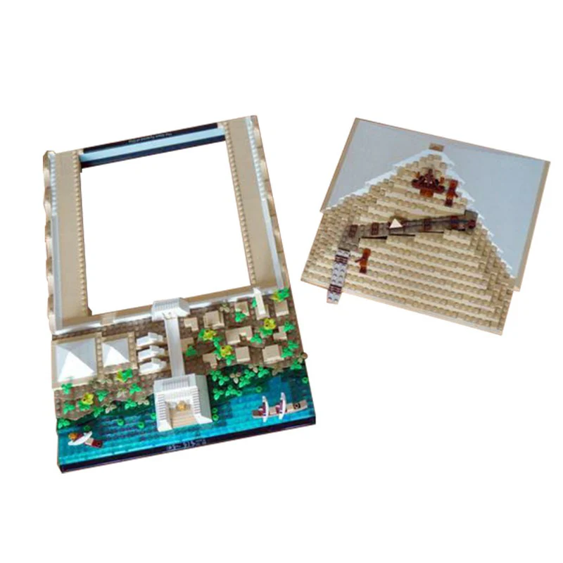 (Gobricks version) 1467pcs MOC Building of the Great Pyramid 21058 LEGO Compatible - Image 3